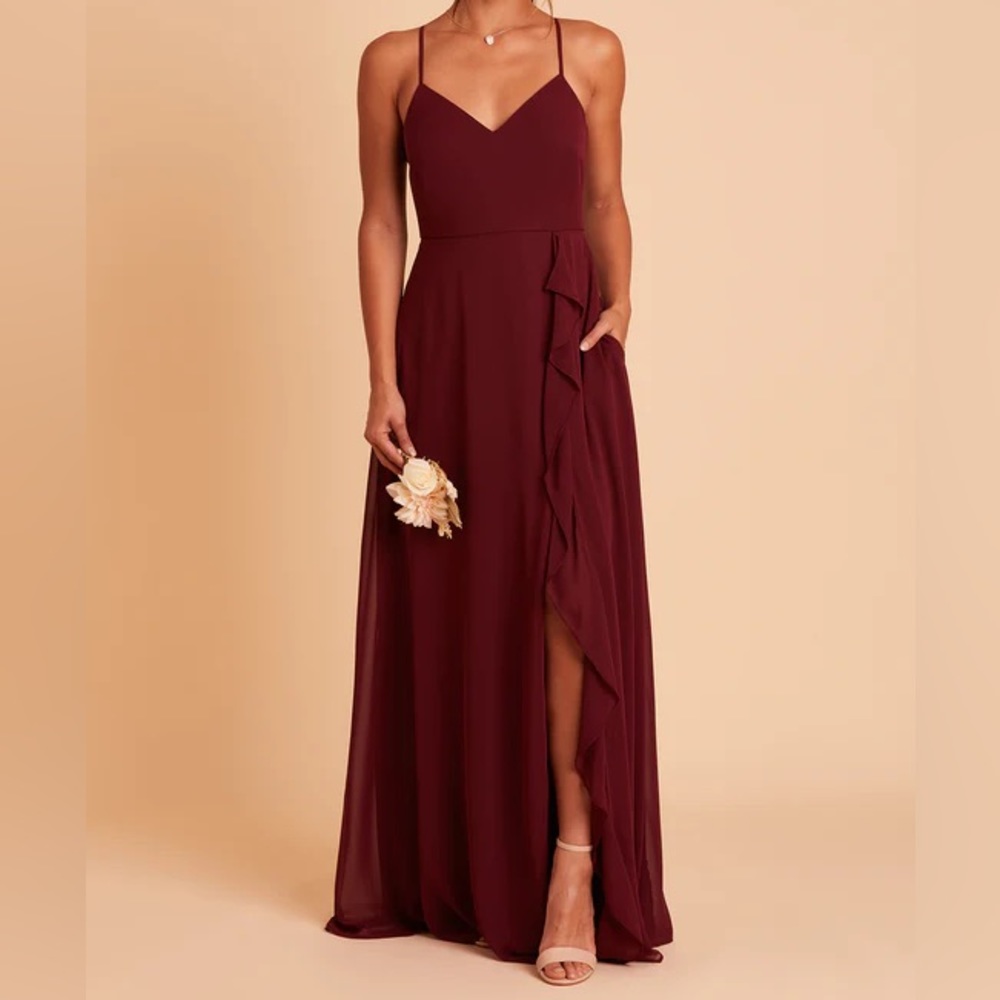 Birdy Grey Theresa Bridesmaid Dress in Chiffon Cabernet